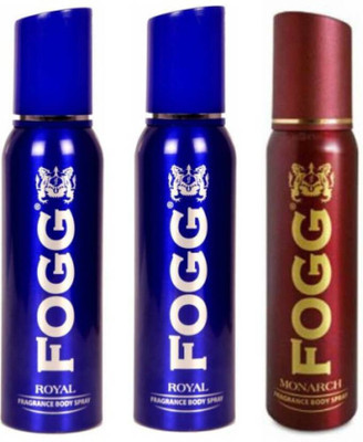FOGG Royal and Monarch Body Spray 600ml Deodorant Spray  -  For Men(600 ml, Pack of 3)