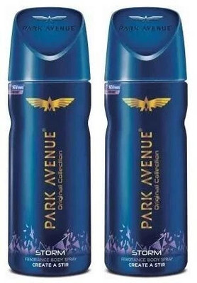 PARK AVENUE Storm Deodorant Spray Deodorant Spray - For Men (150+150 ml) Deodorant Spray - For Men(300 ml, Pack of 2) PARK AVENUE Storm Deodorant Spray Deodorant Spray - For Men (150+150 ml) Deodorant Spray - For Men(300 ml, Pack of 2)