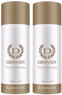 DENVER Hamilton Imperial Deodorant Spray  -  For Men(330 ml, Pack of 2)