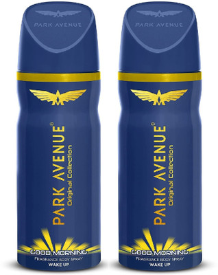 PARK AVENUE GOOD MORNING DEODORANT FOR MEN, 150ML PACK OF 1 PCS Deodorant Spray  -  For Men(300 ml, Pack of 2)