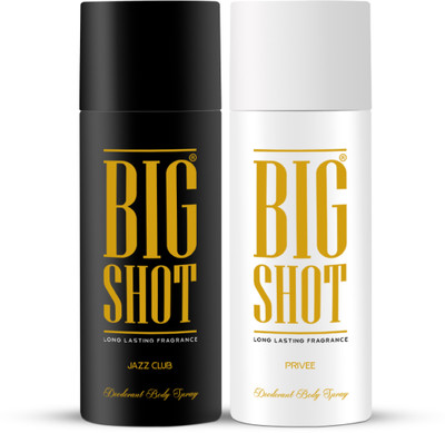 OSCAR Big Shot Jazz Club & Privee Body Spray Combo Pack of 2 Deodorant Spray - For Men(300 ml, Pack of 2)