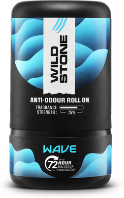 Wild Stone Wave Anti-Odour Roll On | Up to 72-Hour Odour Control |Long-Lasting Freshness Deodorant Roll-on  -  For Men(50 ml)