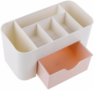 Almand Mall 7 Compartments Plastic Stationery desk organizer(Multicolor)