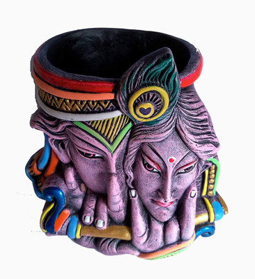 DEE Sons 1 Compartments teracotta pen stand(Multicolor)