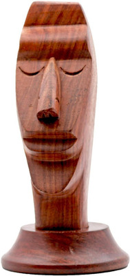 R SINC 0 Compartments Wooden Face Shaped Eyeglass Holder(Wood)