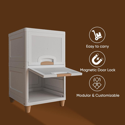Sumoware Plastic Vertical Filing Cabinet(Finish Color - white, DIY(Do-It-Yourself))