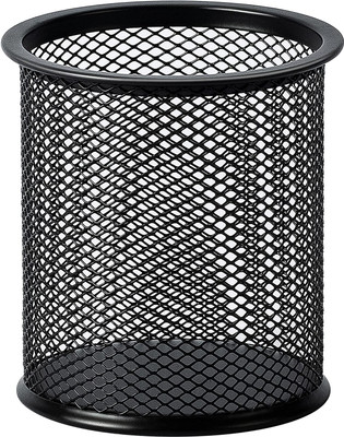 HOTSTICK 1 Compartments Metal Pen Pencil Holder Stationery Storage Stand for Offices Schools & Home(Black)