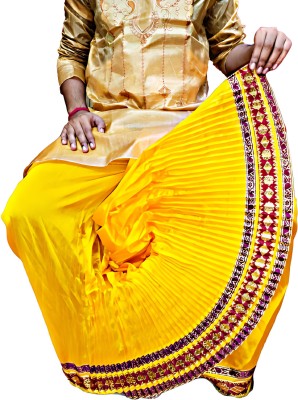 Sumit online solid Self Design Men Dhoti