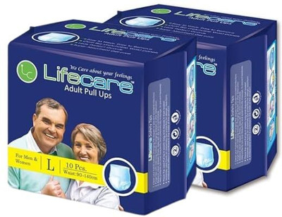 ank lifecare PREMIUM Adult PULL UPS PACK OF 2 Adult Diapers - L(10 Pieces)