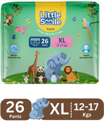Little Smile Baby Pants Extra Absorb Diapers - Extra Large -26 Pieces - XL(26 Pieces)