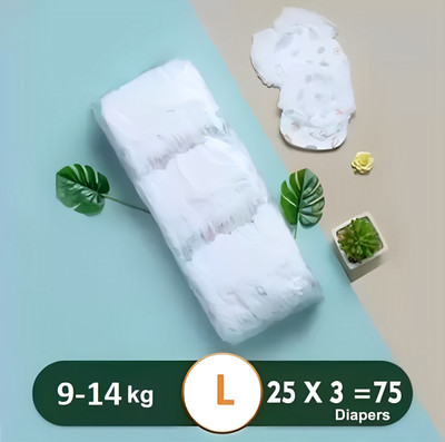 SOFT & SECURE Max Protection Baby Diapers Pants Style Size-L (9-14kg) - L(25 Pieces)