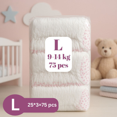 BOOMBEL DRY Baby Diaper Pants L Size | Super Soft | Long Lasting Diaper | - L(25 Pieces)