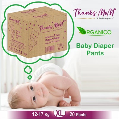 Thanks mom Baby Diaper Premium Pants Two Layer Leakage Protection High Absorb (XL-20) pants - XL(20 Pieces)