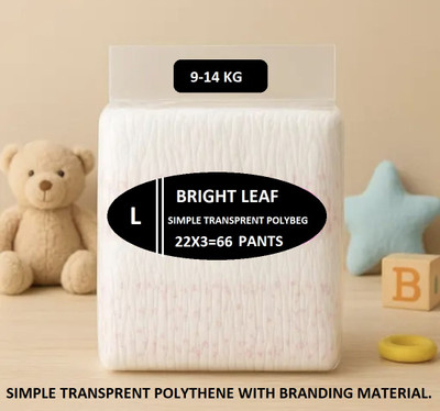 BRIGHTLEAF Easy Diaper Pants with Rash Protection and 3x Faster absorption Technology - L(22 Pieces)