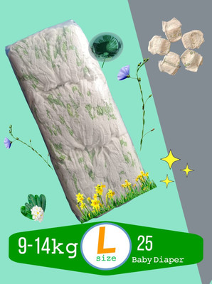 Padplus Baby Diaper Large size 9-14 kg - L(25 Pieces)