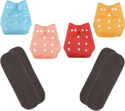 Jaydison Reusable Solid Cloth Button Diaper Reuse Nappy & Insert 0-24m RSOPiDBVB14
