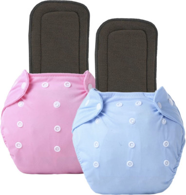 Jaydison Solid Reusable Diaper Cloth Diaper Reuse Nappy With Insert 5 Layer (0-24M) jd02
