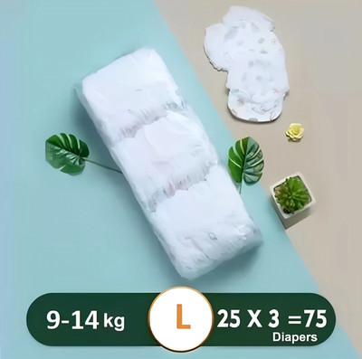 SOFT & SECURE Max Protection Baby Diapers Pants Style Size-L (9-14kg) - L(25 Pieces)