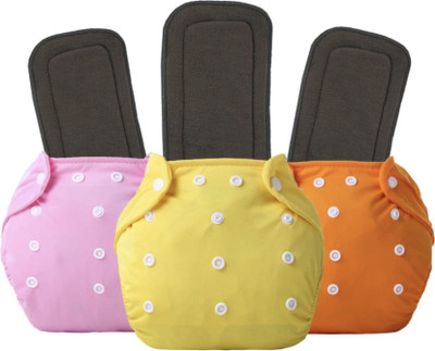 Jaydison Reusable Solid Cloth Button Diaper Reuse Nappy & Insert 0-24m OYPiDBVB48