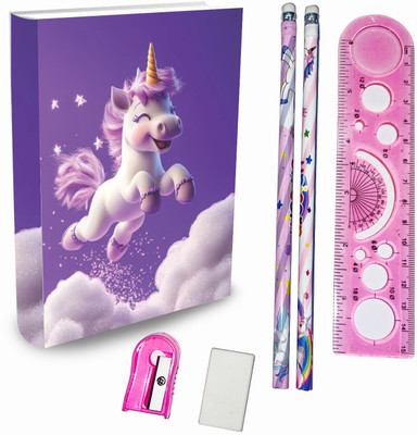 Regallo Unicorn A6 Diary Ruled 90 Pages(Multicolor)