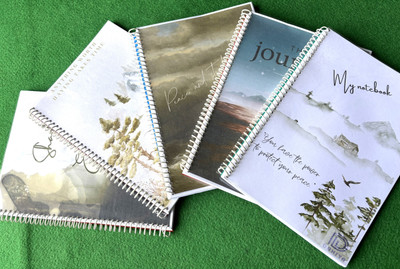 Dahiya Spiral Notebook A5 Note Book plain 200 Pages(Multicolor, Pack of 5)
