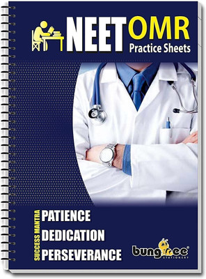 Bungbee Sheets for Practice 2024, 200 MCQ-Set of 1 Spiral Bound Regular Notebook NEET OMR 55 Pages(Natural White)