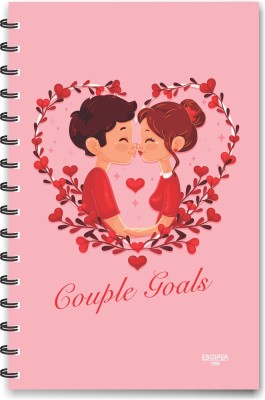 SADAFAL Couple Goals (Ruled - A5 Size) Designer Notebook , Love Notebooks A5 Diary Ruled 160 Pages(Multicolor)