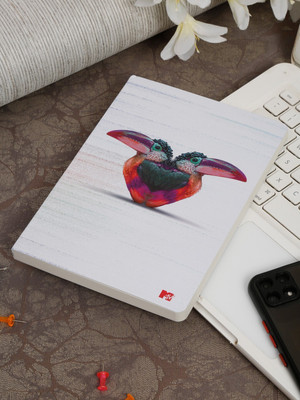 MTV Classic design notebook diary A5 Diary Ruled 200 Pages(Colorful-Bird-Printed)