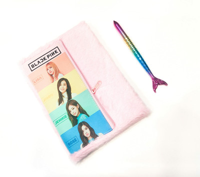 Paper Bear BlackPink A4 Diary ruled 70 Pages(Pink, Pack of 2)