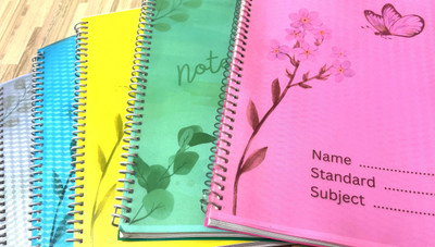 Dahiya notebook A4 Notebook plain 200 Pages(Multicolor, Pack of 4)