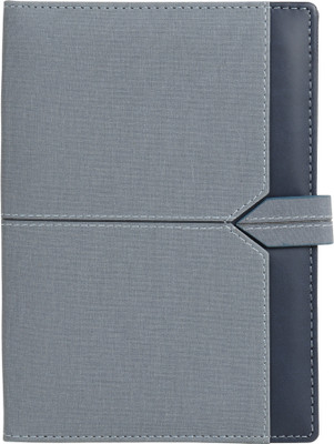 CuckooDiaries Executive and Corporate Elastic Band Pack of 2 A5 Notebook Single Ruled 192 Pages(Blue)