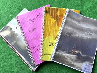 Dahiya Spiral Notebook A5 Notebook plain 200 Pages(Multicolor, Pack of 4)