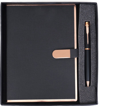 Scribelle Notebook A5 Notebook Single Rule 208 Pages(Black)
