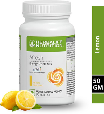 HERBALIFE Afresh Energy Drink – Lemon (50g) | Refreshing Energy & Weight loss Lemon Powder(50 g)