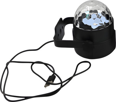 DeoDap Light Led Crystal Rotating Ball Strobe Lighting with Remote for Birthday Wedding Dual Disco Ball(Ball Diameter: 3 cm)