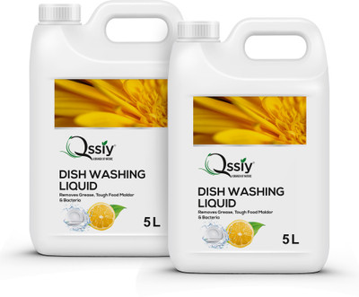 QSSIY Utensil Tough and Effective Cleaning liquid ,Yellow Dish Cleaning Gel(Lemon, 2 x 5 L) deal from flipkart