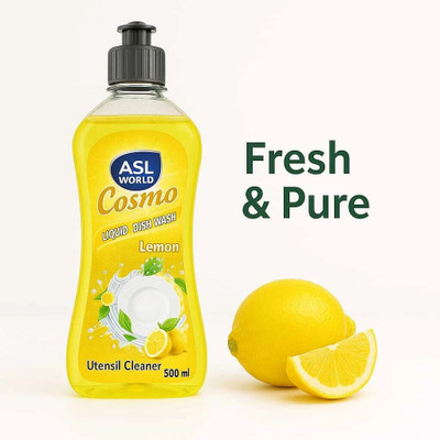 ASL World Dish Wash Gel Dish Cleaning Gel(Lemon, 0.5 L)