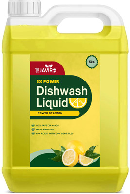 javiro dishwash liquid Lemon Anti-Bacterial Disinfectant Dish & Utensil cleaning gel Dish Cleaning Gel(Lemon, 5 L)