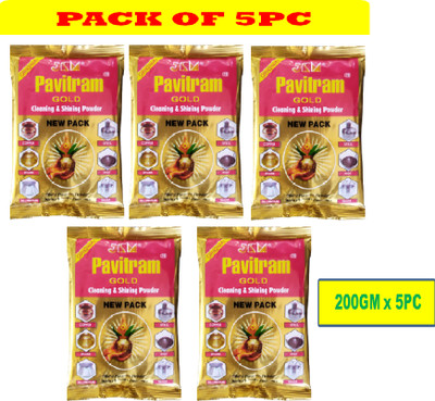 PAVITRAM SHINING POWDER GOLD - PACK OF 5 Dishwashing Detergent(1000 g)