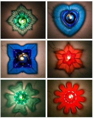 cut rate creation Plastic (Pack of 12) Table Diya Set(Height: 3 inch)