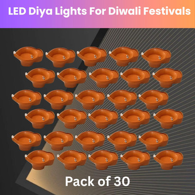 YAROH Plastic (Pack of 30) Table Diya Set(Height: 2 inch)