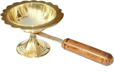 SBBCO Brass Table Diya(Height: 3.5 inch)