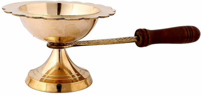 DARIDRA BHANJAN Brass Table Diya(Height: 3.5 inch)