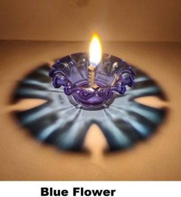 Crysta World Plastic (Pack of 6) Table Diya Set(Height: 3 inch)