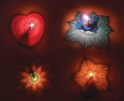 cut rate creation Plastic (Pack of 12) Table Diya Set(Height: 3 inch)