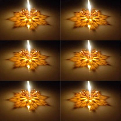 cut rate creation Plastic (Pack of 12) Table Diya Set(Height: 3 inch)