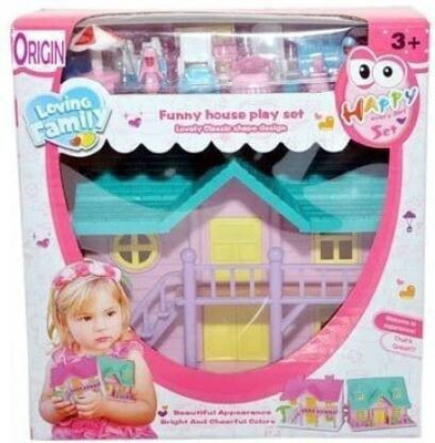 vg enterprises Funny House Play Set Doll House Set for Kids(Multicolor)