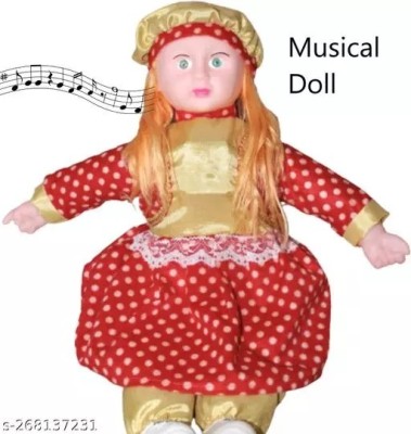 Kmc kidoz Cute Looking Musical, Rhyming doll Laughing, Talking And Singing Doll for kids(Multicolor)