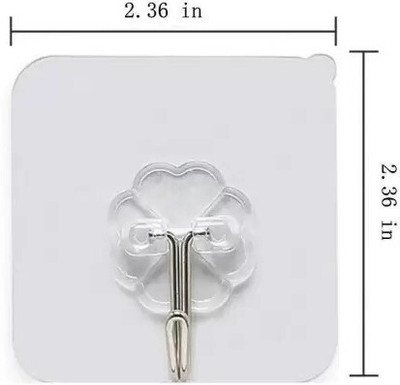 WebDealz 1 Set of 8 Adhesive Kitchen/Bathroom/Cabinet Multi-Function Utility Hook X8.178 Hook 8(Pack of 1)