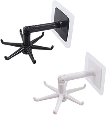 WebDealz Storage Hooks 360° Rotating Folding Hooks Pack of 2 Accessories Organizer